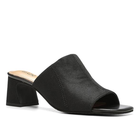 NYDJ Women's Gwen Stretch Black Slip-On Mule Sandals Size 7 - Picture 1 of 10